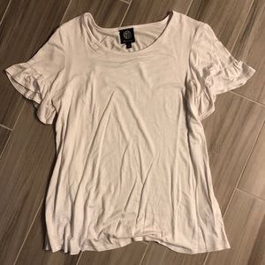 Bobeau Ruffle Sleeve Tee